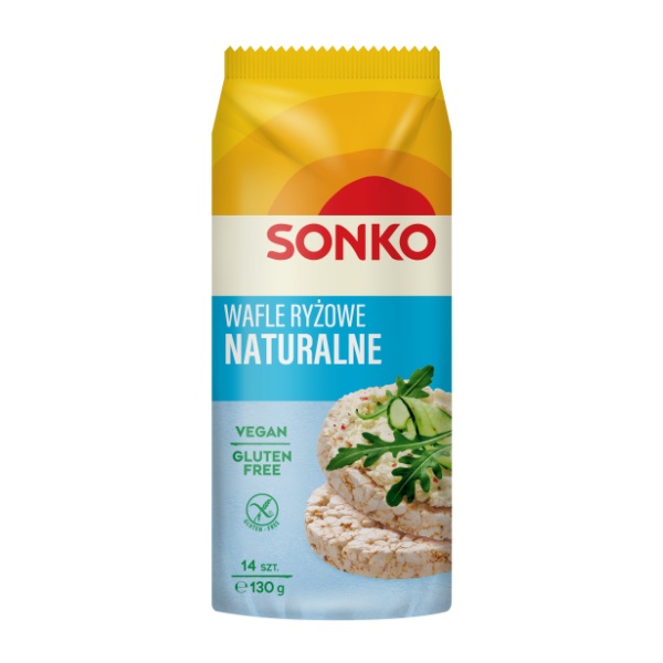SONKO WAFLE RYŻOWE NATURALNE 130G