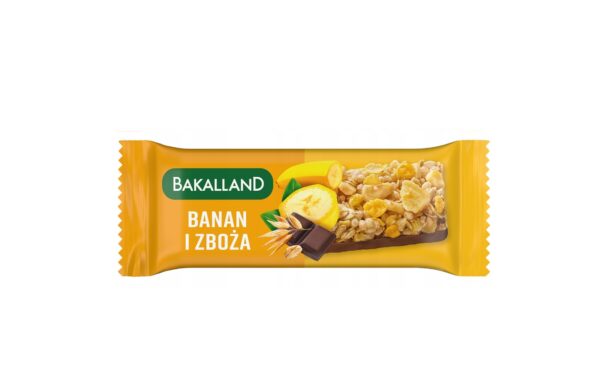 4d978534c967b16e6e095b572f2eceb0.jpg BATON BA! ZBOŻOWY BANAN CZEKOLADA 40G BAKALLAND