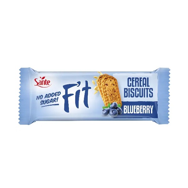 SANTE CIASTECZKA FIT ZBOŻOWE Z JAGODĄ BEZ CUKRU 50G