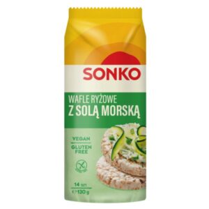 SONKO WAFLE RYŻ.Z SOLĄ MORSKĄ 130G