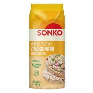 SONKO WAFLE RYŻOWE ZE SŁONECZNIKIEM 130G