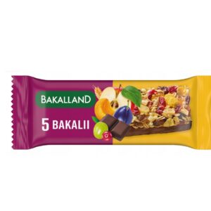 BATON BA! ZBOŻOWY 5 BAKALII 40G BAKALLAND