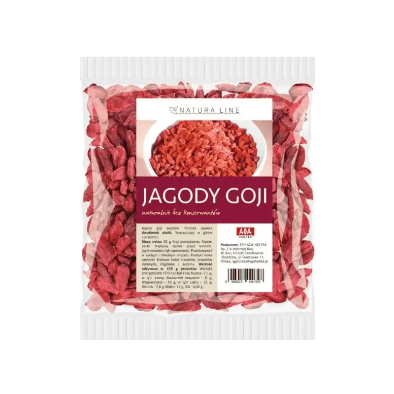 agaholtex jagody goji Aga-Holtex Natura Line Jagody Goji Suszone 50 g