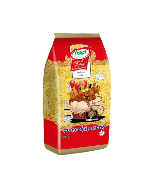 babuni czterojajeczny EkoMak Makaron Babuni Kura 4 Jajeczny 250 g