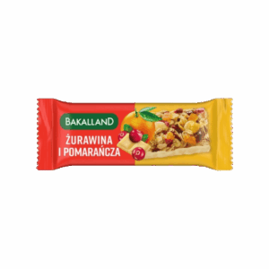 BATON BA! ZBOŻOWY ŻURAWINA I POMARAŃCZA 40G BAKALLAND