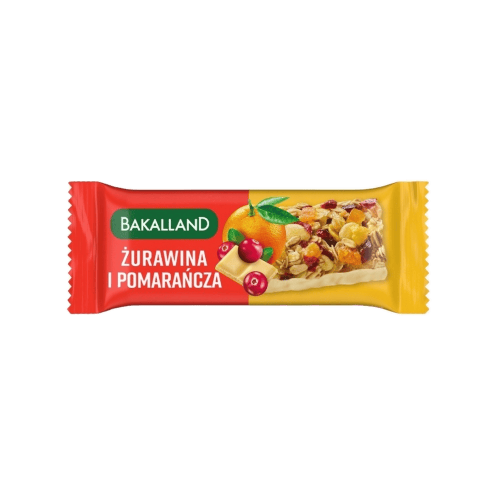 BA! Baton Zbożowy Żurawina i Pomarańcza 40 g