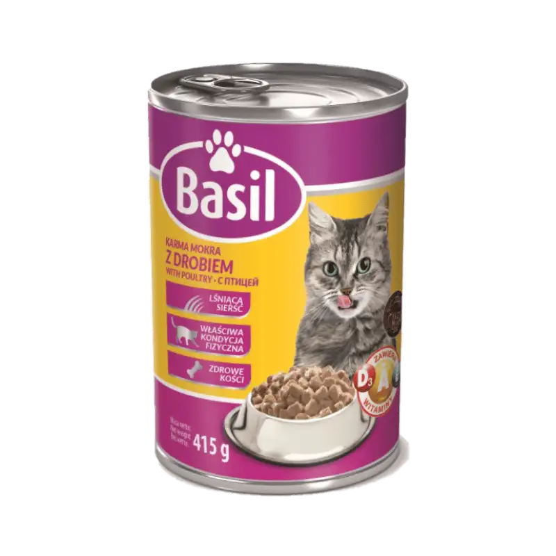 BASIL Karma dla kota z drobiem 415 g