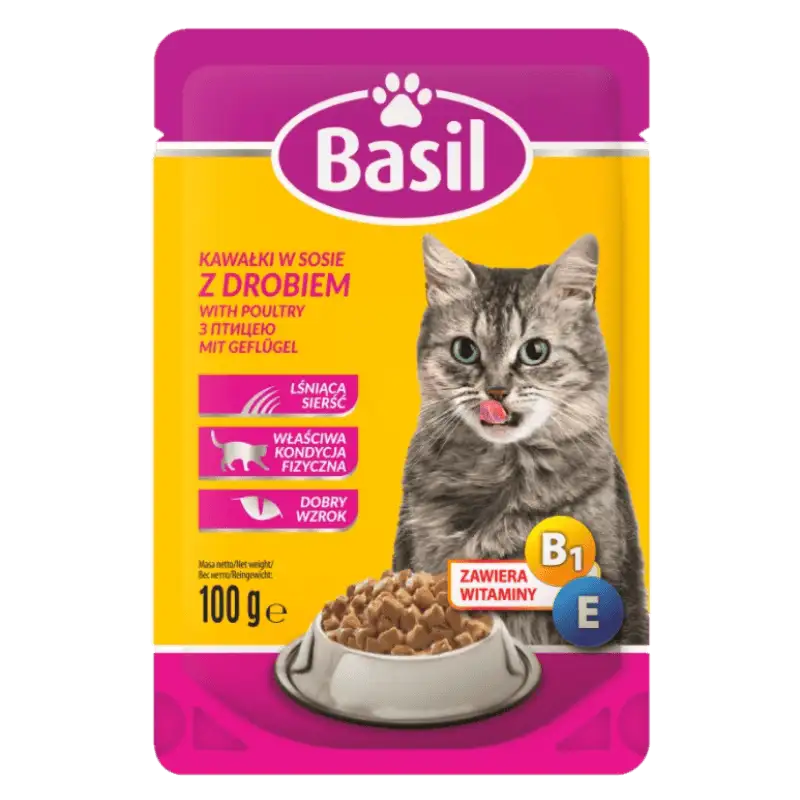 BASIL Karma dla kota z drobiem 100 g