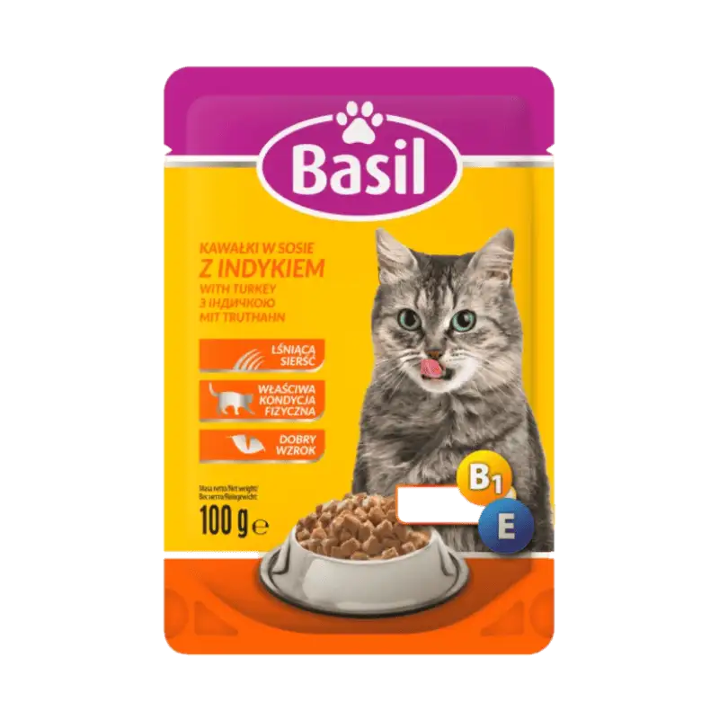 BASIL Karma dla kota z indykiem 100 g