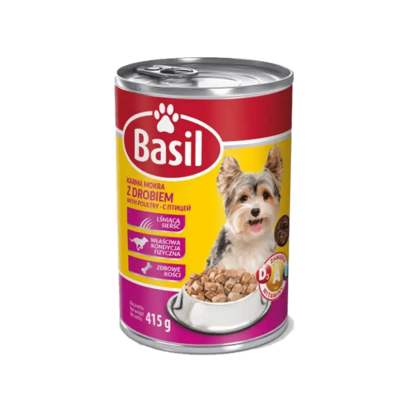 BASIL Karma dla psa z drobiem 415 g