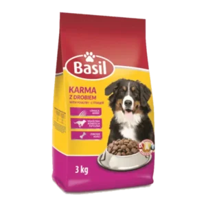 BASIL Karma sucha dla psa z drobiem 3 kg