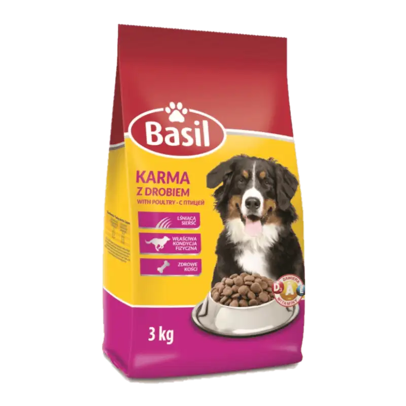BASIL Karma sucha dla psa z drobiem 3 kg