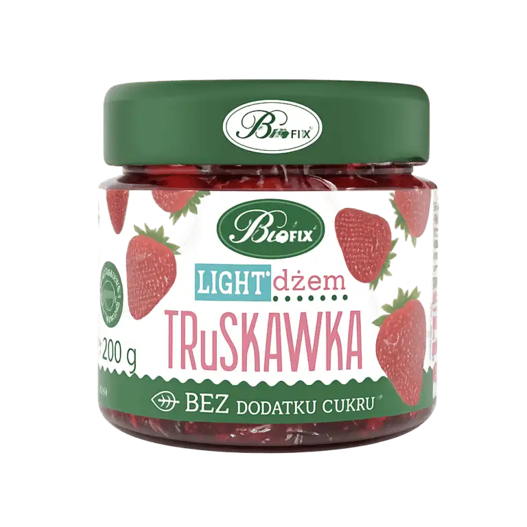 BiFIX Dżem Truskawkowy Bez Dodatku Cukru 200 g