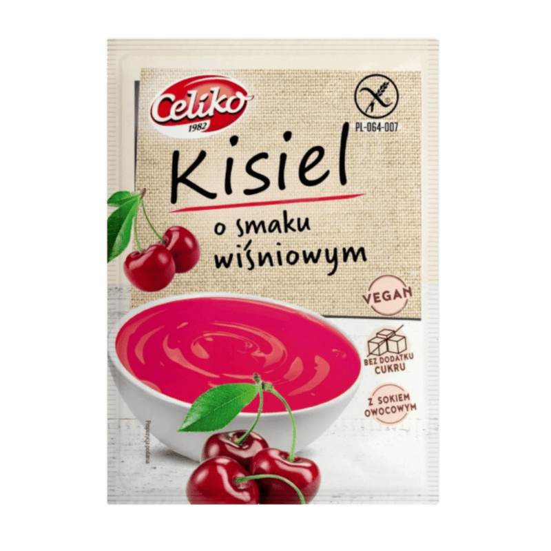 celiko kisiel wisniowy Celiko Kisiel o Smaku Wiśniowym Bez Dodatku Cukru 40 g