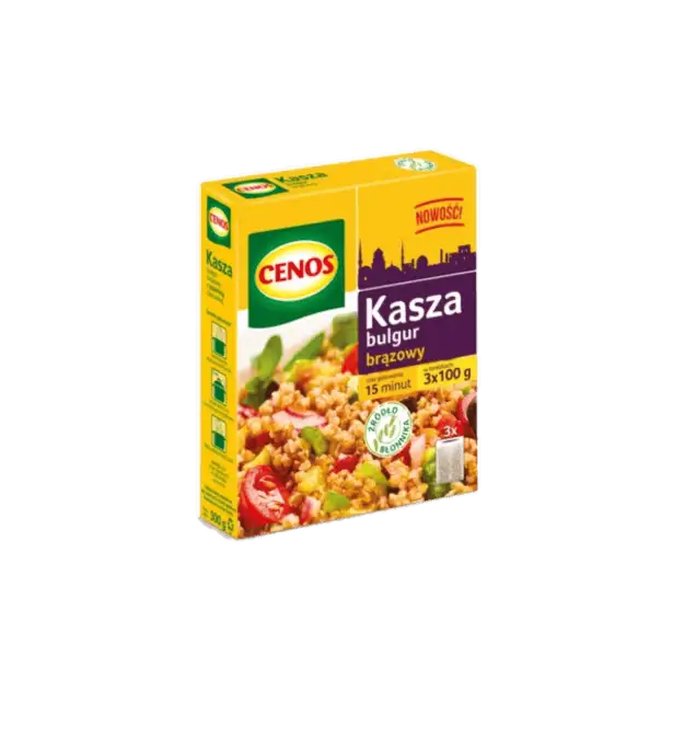 Cenos Kasza Bulgur Brązowy 300 g (3 × 100 g)