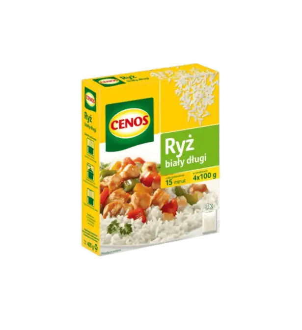 Cenos Ryż Biały Długi 400 g (4 × 100 g)