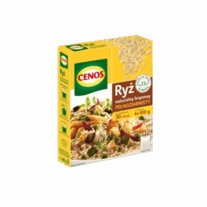 RYŻ BRĄZOWY 4*100G CENOS NATURALNY