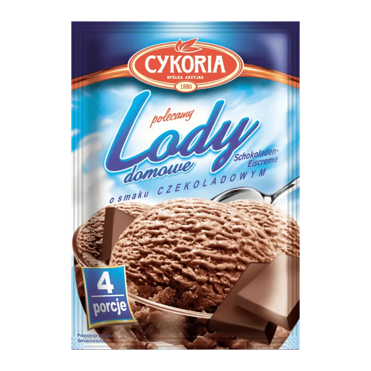 Cykoria Lody Domowe o Smaku Czekoladowym 60 g