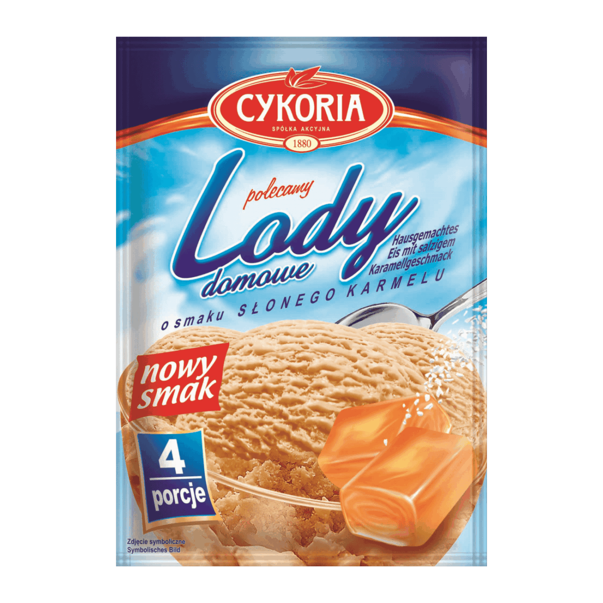 CYKORIA LODY W PROSZKU SŁONY KARMEL 60G
