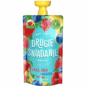 DAWTONA MUS DRUGIE ŚNIADANIE JABŁKO-BANAN-JAGODA-MALINA 100G