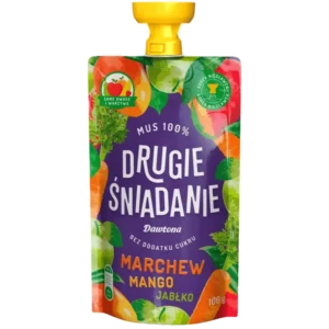 Dawtona Drugie Śniadanie Mus 100% Jabłko, Mango, Marchew 100 g