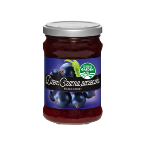 DŻEM GREEN GARDEN CZARNA PORZECZKA NISKOSŁODZONY 280G