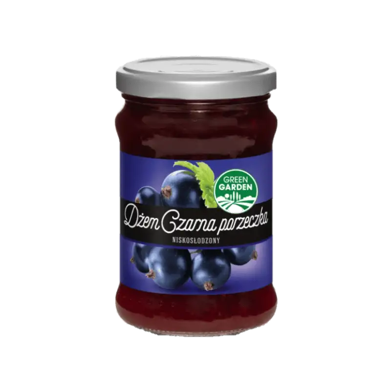 dzem green garden czarna porzeczka Green Garden Dżem z Czarnej Porzeczki Niskosłodzony 280 g