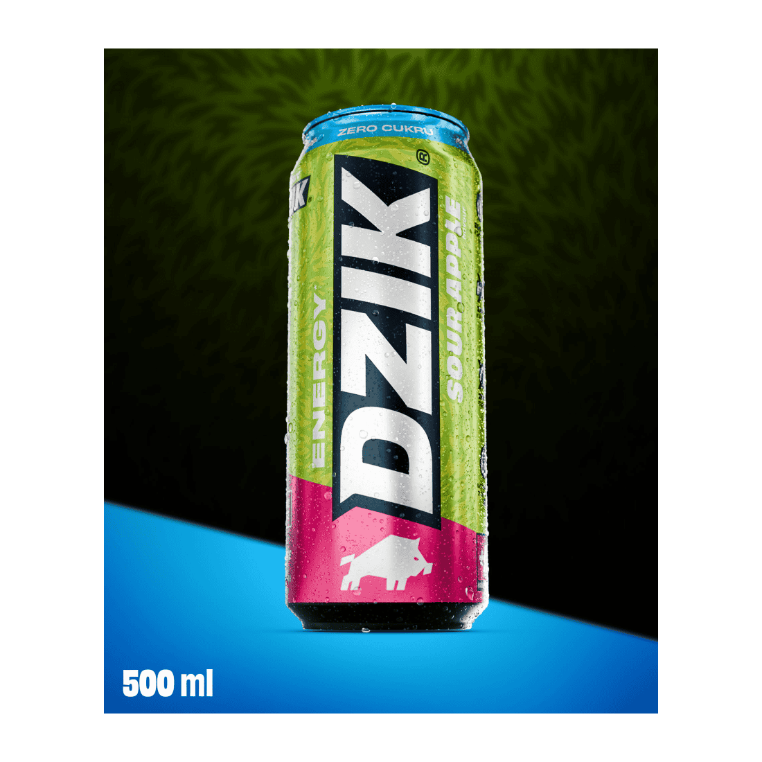 dzik energy sour apple DZIK ENERGY DRINK 500ML SOUR APPLE