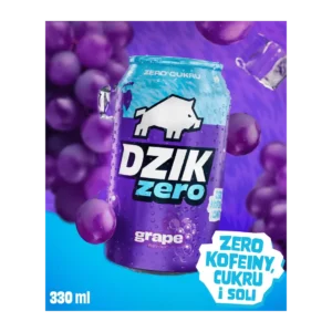 WK DZIK Zero Grape Napój Gazowany 330 ml