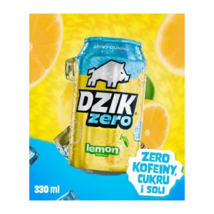 WK DZIK Zero Lemon Napój Gazowany 330 ml