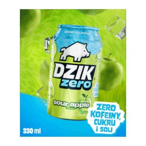 DZIK NAPÓJ 330ML SOUR APPLE BEZ CUKRU I KOFEINY