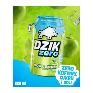 WK DZIK Zero Sour Apple Napój Gazowany 330 ml