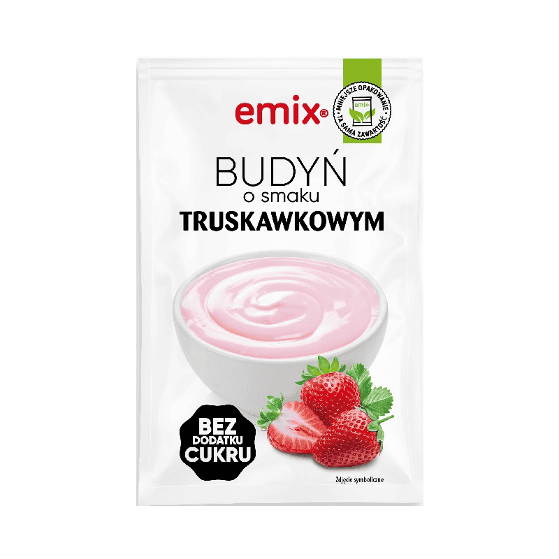 emix budyn truskawkowy EMIX BUDYŃ TRUSKAWKOWY BEZ CUKRU 40G