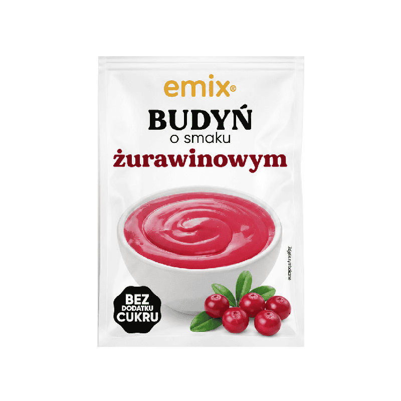 EMIX BUDYŃ ŻURAWINOWY BEZ CUKRU 40G