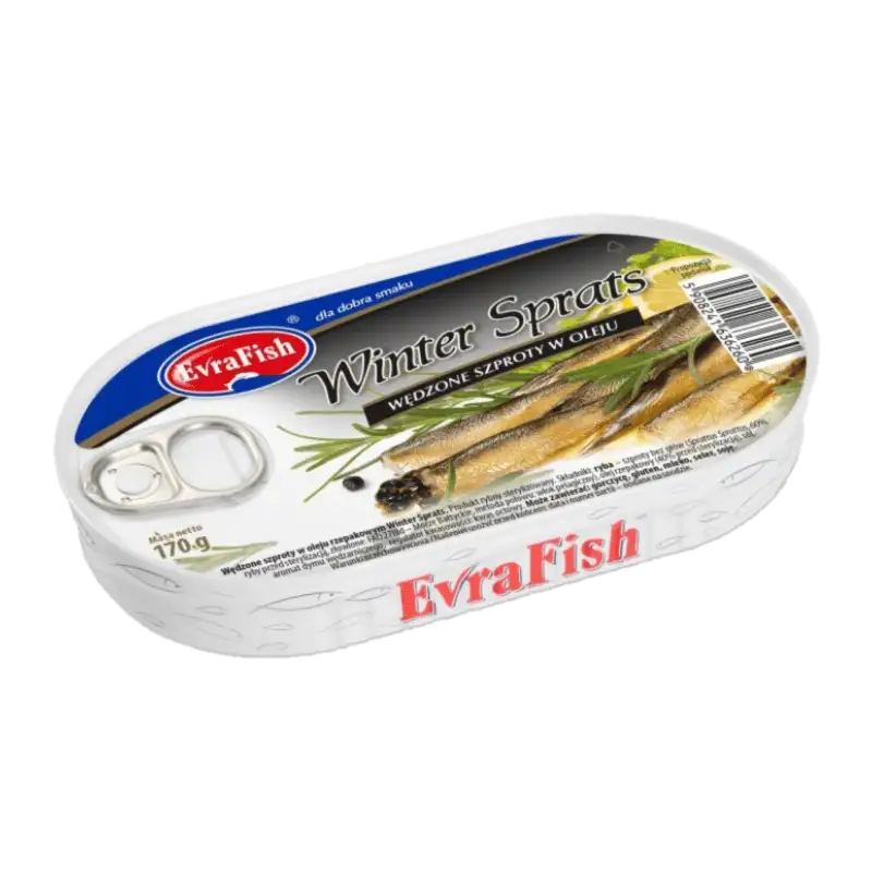 EvraFish Szprot Podwędzany w Oleju 170 g