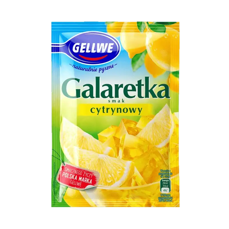 Gellwe Galaretka Cytrynowa 72 g