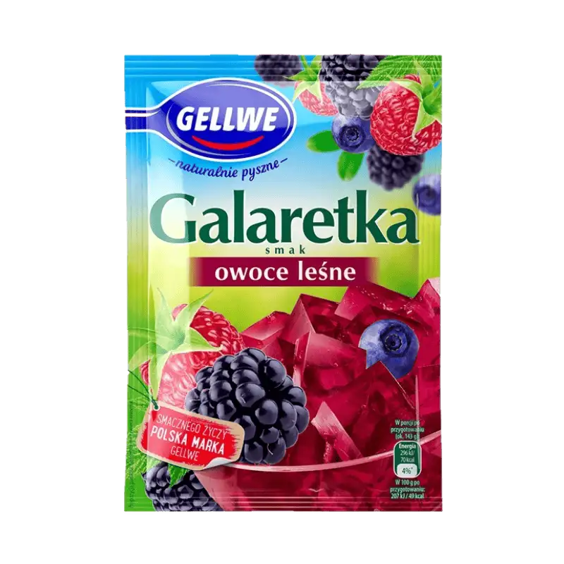 Gellwe Galaretka Owoce Leśne 72 g