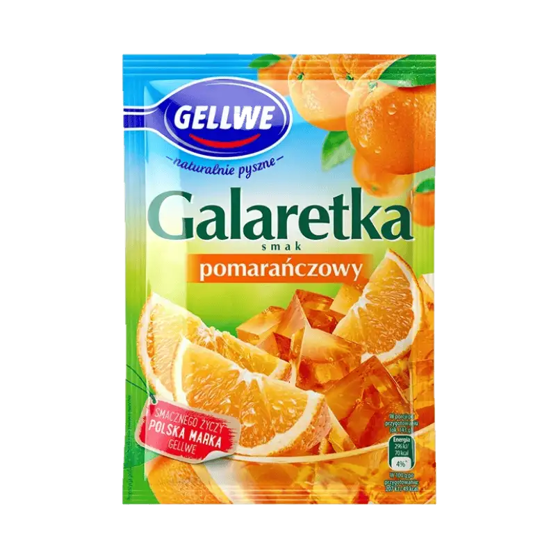 Gellwe Galaretka Pomarańczowa 72 g