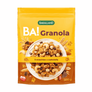 GRANOLA BA! 5 ORZECHÓW Z CZEKOLADĄ 300G BAKALLAND