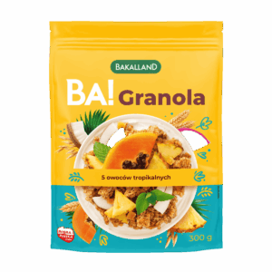 GRANOLA BA! 5 OWOCÓW TROPIKALNYCH 300G BAKALLAND