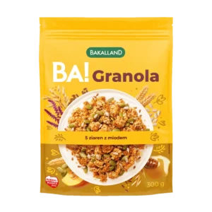 Bakalland BA! Granola 5 Ziaren z Miodem 300 g