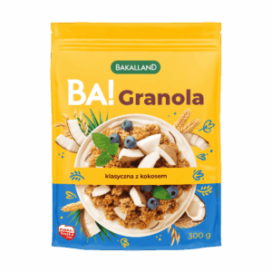 GRANOLA BA! KLASYCZNA Z KOKOSEM 300G BAKALLAND
