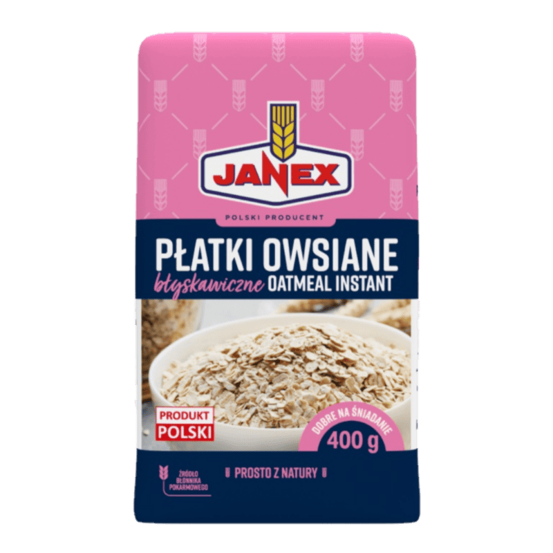 Janex Płatki Owsiane Błyskawiczne 400 g