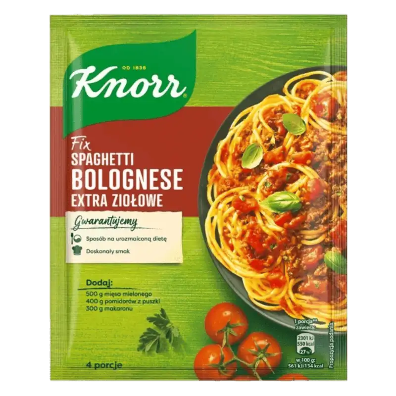 Knorr Fix Spaghetti Bolognese Extra Ziołowe 42 g