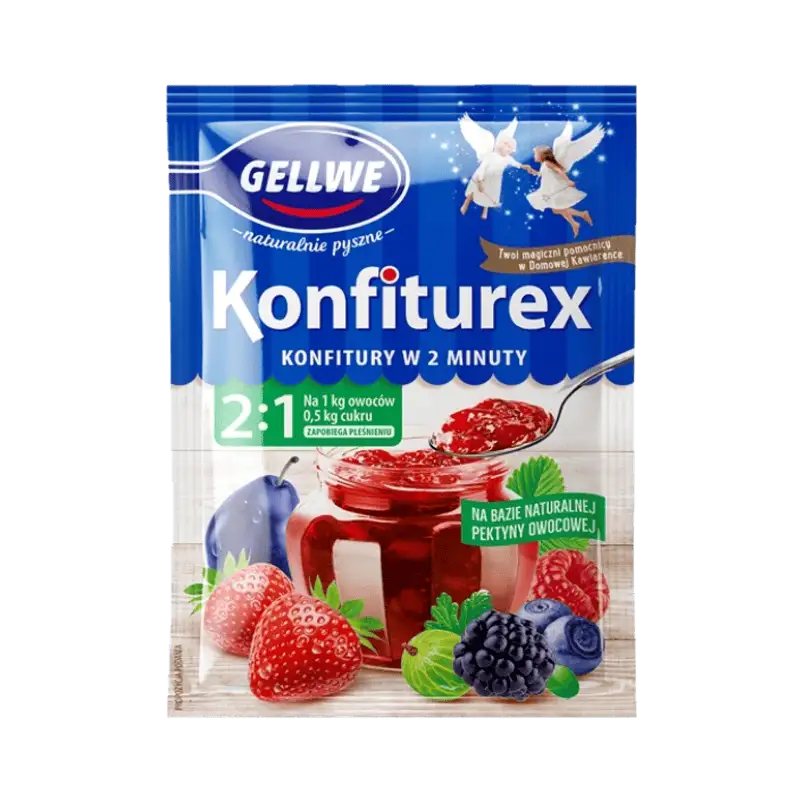 Gellwe Konfiturex 2:1 Mieszanka Żelująca do Przetworów 30 g