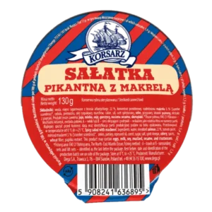 Korsarz Sałatka Pikantna z Makrelą 130 g