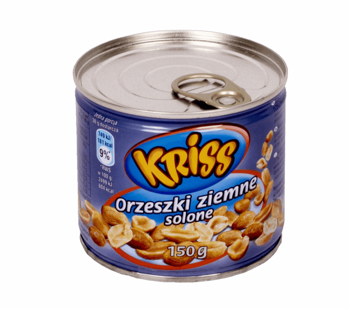 ORZESZKI ZIEMNE SOLONE 150G KRISS PUSZKA