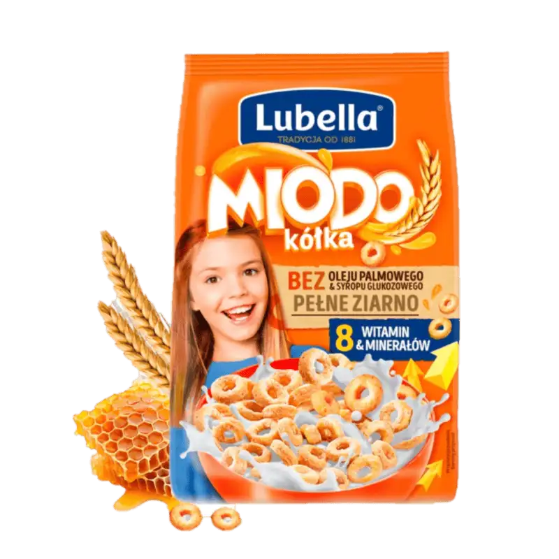 Lubella Mlekołaki Miodo Kółka 250 g