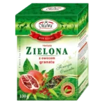 Malwa Herbata Zielona Liściasta z Owocem Granatu 100 g