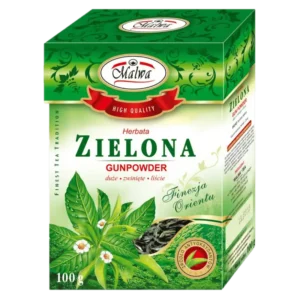 Malwa Herbata Zielona Liściasta Gunpowder 100 g